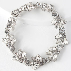 (3 for $30) Silver and Clear Rhinestone Bracelet